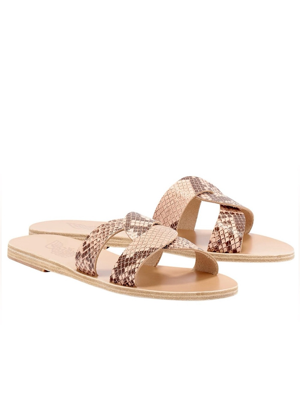 ANCIENT GREEK Desmos Snake Print
Leather Slides Flats Slip On Sandals
Size 9 - Picture 4 of 11